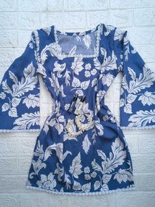 Blue Short Kurti 💙