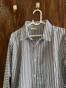 34 Bust Cotton High Low Shirt For Women