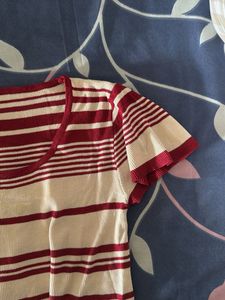 Striped Short Sleeve Top