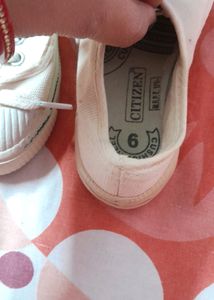 Unisex White School Shoes