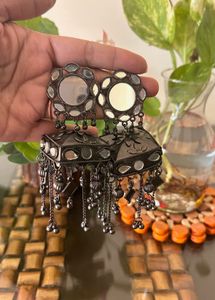 Oxidised Jhumka
