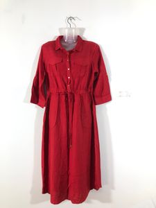 Dark Red Casual Dress(Women’s)