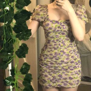 Zara Floral Bodycon Dress