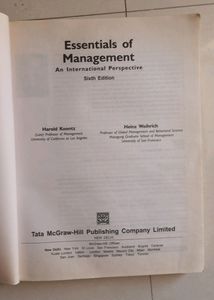 Essentials Of Management By Harold Koontz And Heinz Weihrich