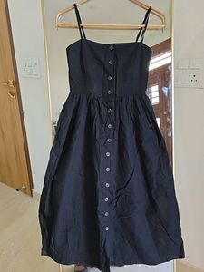 Black Strappy Midi Dress