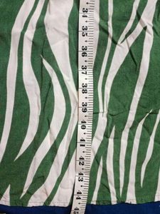 Green Zebra Print Dress