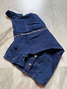 Denim Off-Shoulder Dress