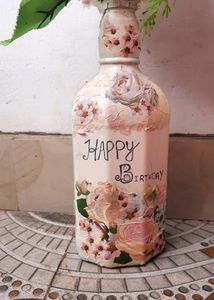 Decoupage Bottle Art