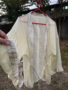 Sheer Kimono Style Cover-Up