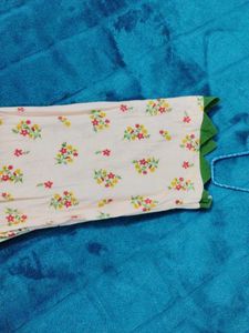 Floral Print Kurta Patyala Set