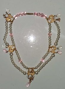Fairy Pink Stone Necklace 🧚‍♀️🎀✨️🪞💕