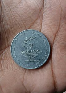 India 2  And 5 Rupees Coin Commonwealth Games 2010