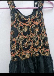 Black Flared Kurti