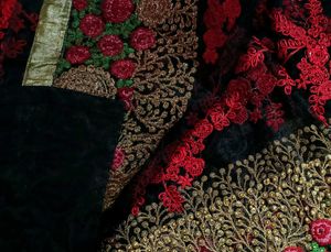 🥀🖤✨Heavy Black Embroidery Net Saree✨🖤🥀