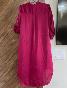 Satin Shirt Dress
