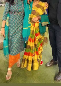 Teal Kurta Set
