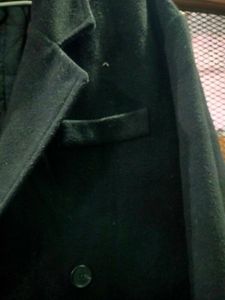 unisex Elegant Black Overcoat