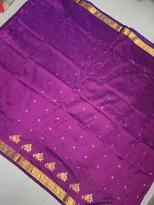Purple Pure Kanchi Pattu Saree 💜