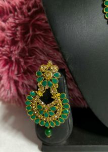 Green &amp; Gold Jewelry Set