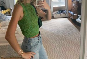 Zara Green Knit Vest