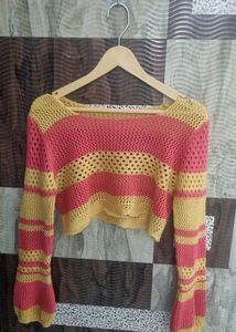 Sunset Bloom Crochet Top