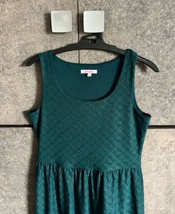 Ginger Eyelet Ruffle Hem Dress