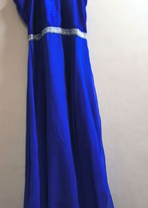 Blue Colour Full Length Gown