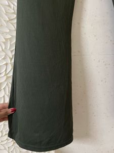 Flared Olive Green Pants