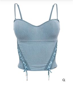 Dior Blue Denim Lace Corset