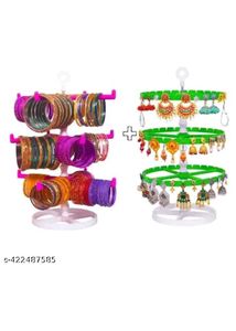 Beautiful Combo Bangle Stand With Earring Stan