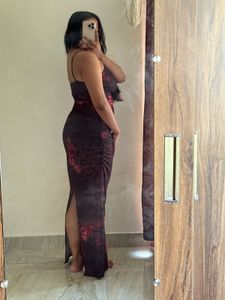 Back Slit Bodycon Dress