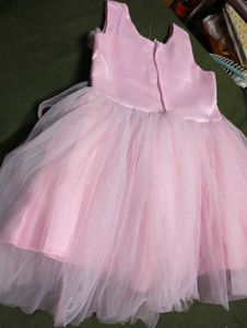 Pink Tulle Flower Girl Dress