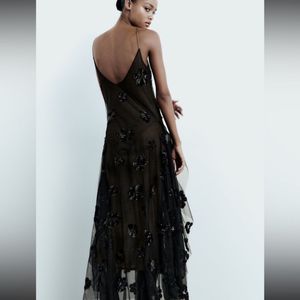 New Zara Celeb Style Gala Runway Maxi Dress