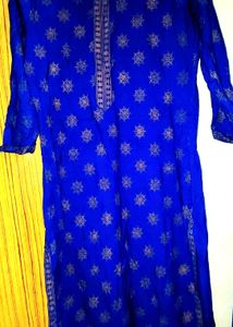 Blue Printed Kurta