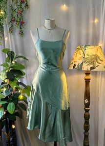 Green Slip Dress