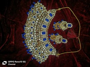 Sparkling Silver Indian multiple Jewelry Set