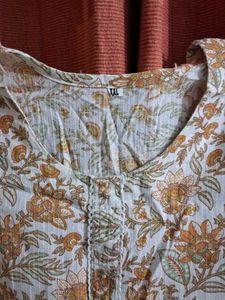 Floral Print Kurta