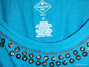 Fancy Blue Color Top XXL Size