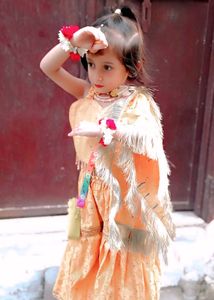 Girl's Ethnic Dress for haldi function