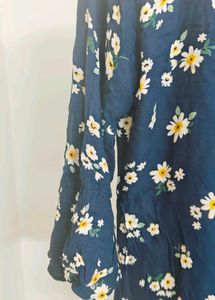 Floral Navy Blue Top