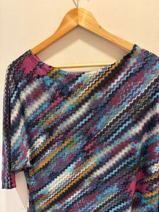 Missoni Inspired Chevron Print Top
