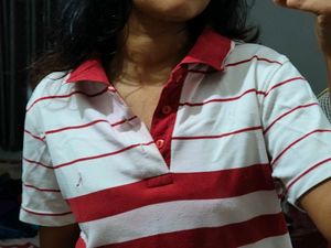 Striped Polo Red T-Shirt