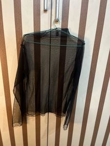 Black Mesh Top