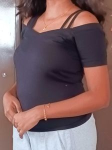 Classy Feminine Black Top