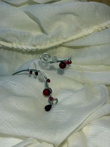 Red Beaded arm Cuffs