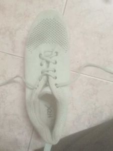 HRX White Knit Sneakers Women