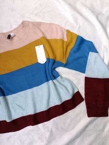 H&amp;m Striped Knit Sweater