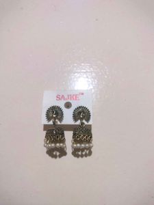 Peacock Jhumka Earrings