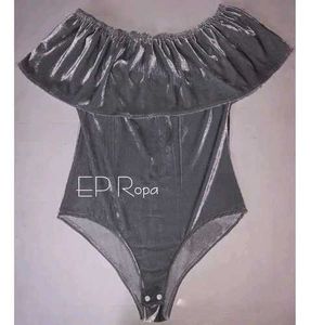 Cute Velvet Bodysuit Top