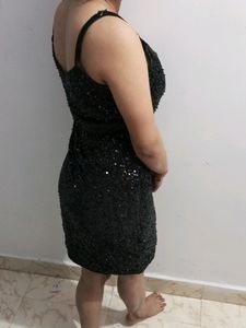 Sparkling Black Mini Dress